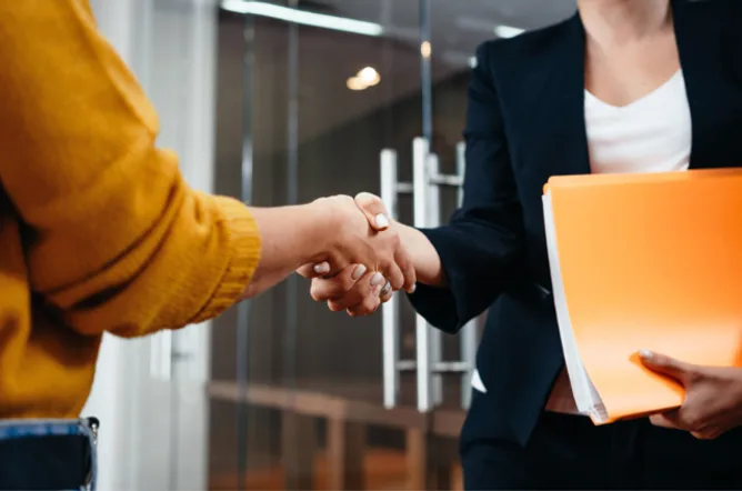 Business handshake